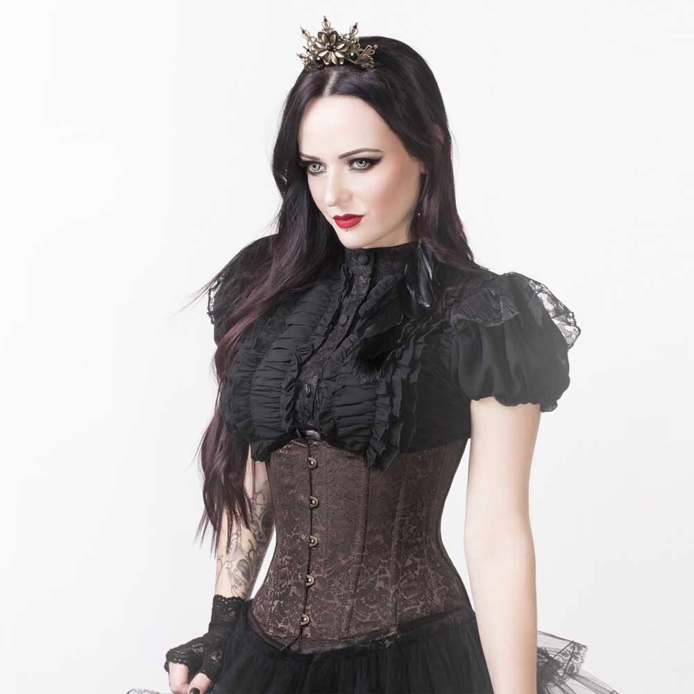 Attitude Corsets - Ohaia Unterbrustkorsett - Braun